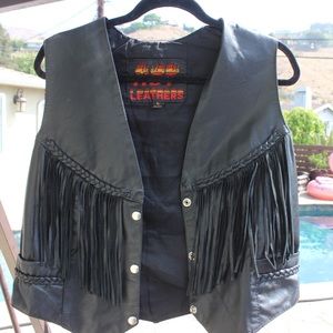 Leather vest